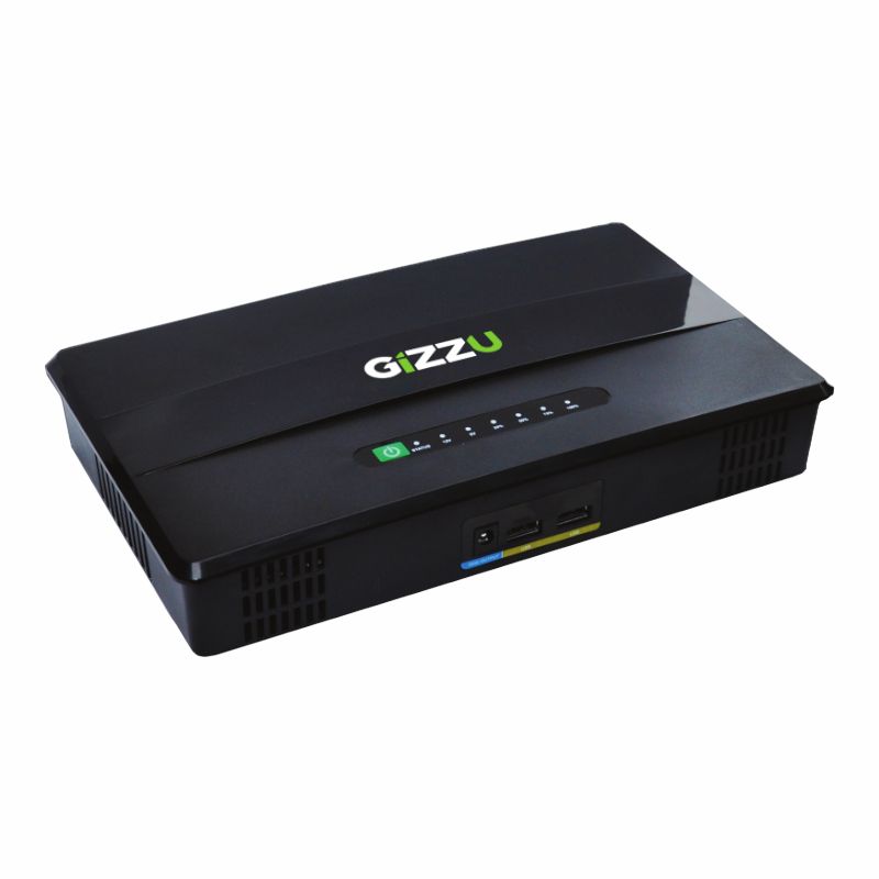GIZZU 60W 69Wh 21600mAh Mini POE DC UPS ? Black